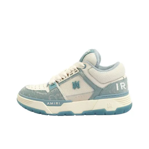 AMIRI MA 1 Bandana Low Топ Скейтборд Кроссовки Мужские Синие Белые