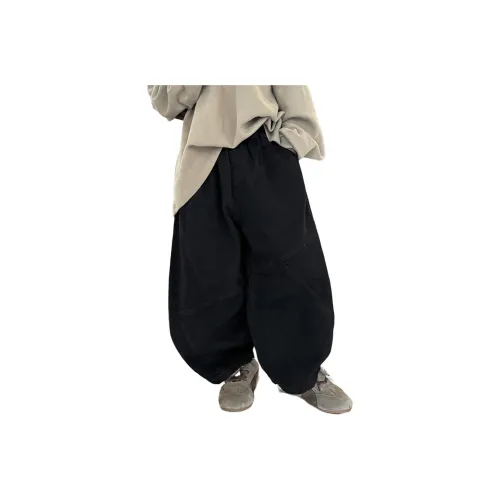 The panda is round Черный KIDS Брюки