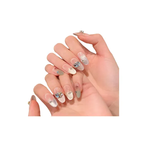 YUNYUEQIAO Многоцветный Лето Многоцветный Кошачий глаз Весенне-летний Свежий Цветной страз Минималистский стиль Ручной