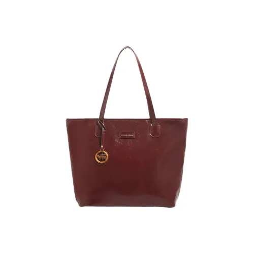 PESASRIE Сумка через плечо из микрофибры синтетическая кожа стандартная женская бордового цвета