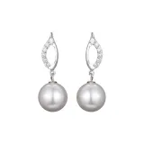 Серебристо-белый, бусины (маскарад)