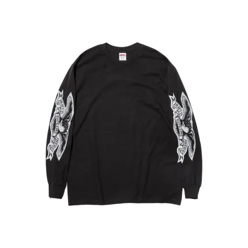 Supreme x ANTIHERO Fw25 WEEK12 EAGLE L S футболка с длинным рукавом унисекс