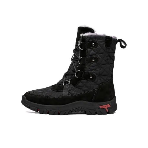 HBRK Высота Увеличивающие Устойчивые к Износу Водонепроницаемые Коленные Высокие Сноубутсы Унисекс 2025