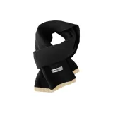 Шарф из трикотажной ткани, классический стиль, черный