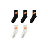 [5 пар] Черный + Черный + Черный + Белый + Белый