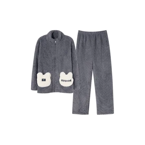 FENTENGCARE Серый Мужской Пижамный Комплект