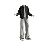 Дымчатый серый [Тонкая версия, расклешенный, эластичный, улучшенный]