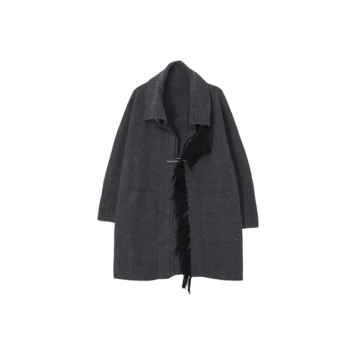 Yohji Yamamoto Ground Y совместный бренд Fw25 BoilMerinoWool Бахрома KNIT GOWN Трикотаж Унисекс