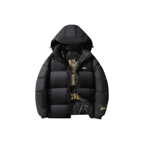 Воинский черный [Бесплатно DIY Значок] Унисекс Пуховики