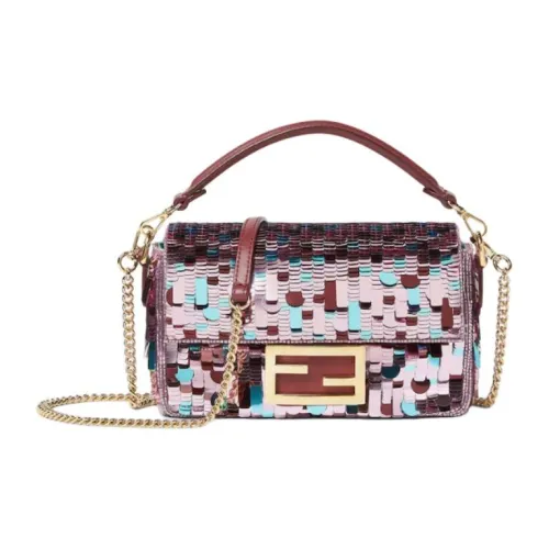 FENDI Baguette Металлические аксессуары Сумка Маленькая Женская Многоцветная