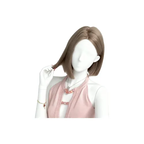 YOUXI Baddie DELUXE Edition Смешанный Blood One Cut Western Молочный Чайно-Серый Мода Короткие Волосы