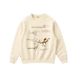 Абрикосовый свитшот с круглым вырезом