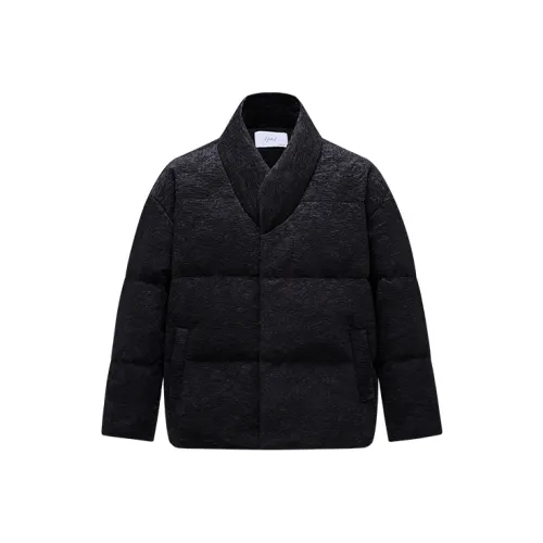 HERBEL Пуховик Мужской Обсидиан Золото-черный