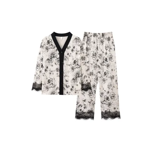 FENTENGCARE Абрикос Женские Пижамные Комплекты