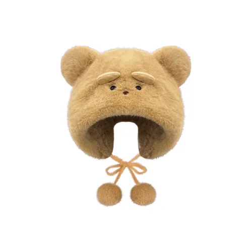 Heart Little Bear Полиэстер Шапки-бини Унисекс Коричневый