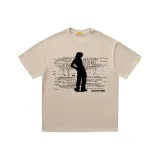 Топ цвета хаки с короткими рукавами