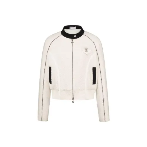 YANYU Экрю Укороченная Бейсбольная Куртка Женские Бейсбольные Джерси