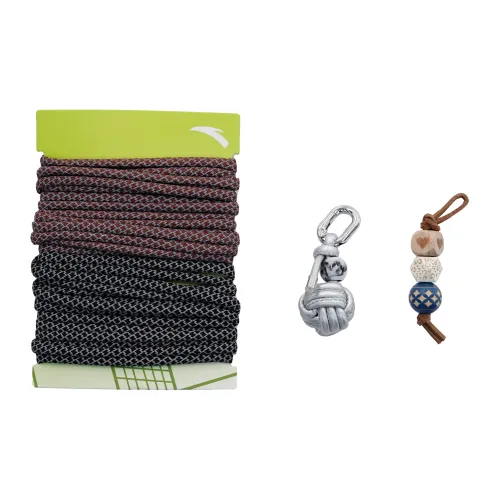 Anta Ткань Деревянная бусина Полиэстер Шнурки для обуви Унисекс Коричнево-черный