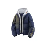 Темно-синий, синий-желтый текст (вышитая шляпа)