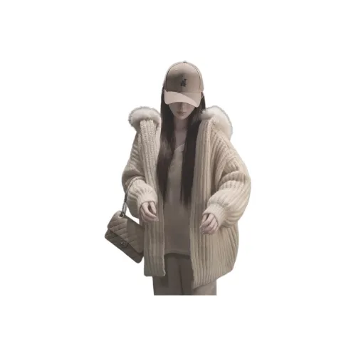 QIAOMONVHAI Абрикос Женская Трикотажная