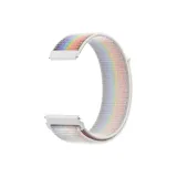 Белый Радужный | Нейлон, крючок и петля, ремень (застежка-липучка)