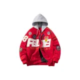 Красная шапка-бини с капюшоном