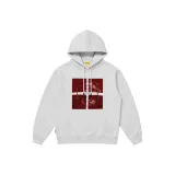 Белый Серый Худи