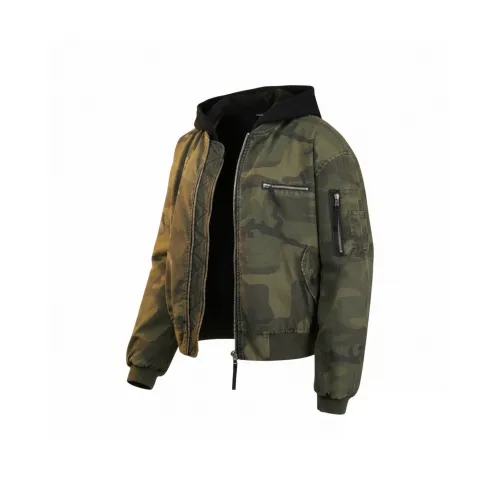 MIORGERSY Потертый Камуфляж [Улучшенный] Унисекс Куртки