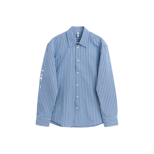 Sunflower Blue Men's Shirts Подсолнух Синий Мужские Рубашки