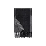 Черный Серый Двусторонний Шарф с Линейкой