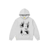 Белый Серый Худи