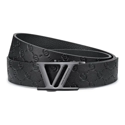 FAIRWHALE Ремни из коровьей кожи Мужской Черный 3,5 см