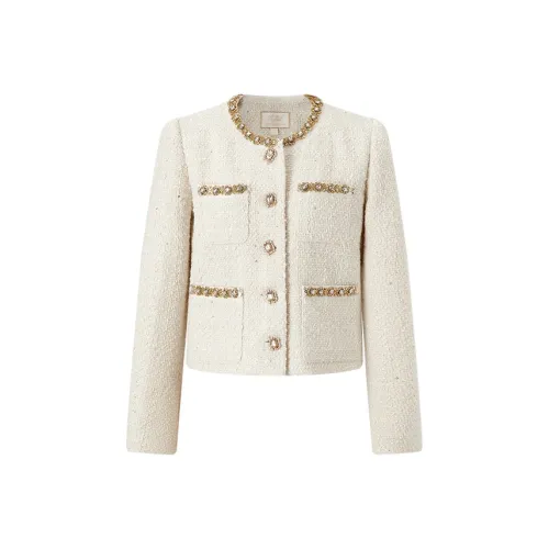 ACAINES Шампанское абрикосовый Женские Куртки