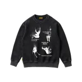 Винтажный свитшот с круглым вырезом