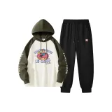 Темно-зеленый + Абрикосовый + Черный