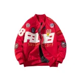 Красный хлопковый пуховик