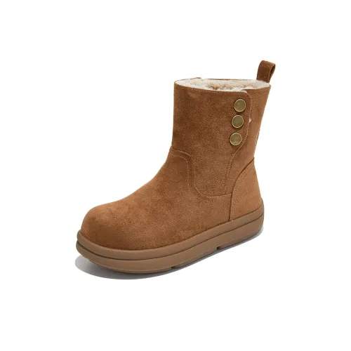 CHIBANG Термические Увеличивающие Высоту Короткие MID Ботинки для снега Женские