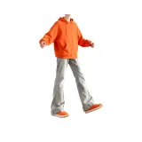 Дымчатый серый [Тонкая версия, расклешенный, эластичный, улучшенный]