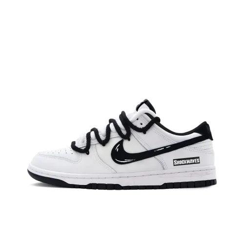 Nike Dunk Line Panda Низкие Скейтборд Кроссовки Унисекс Черный Белый