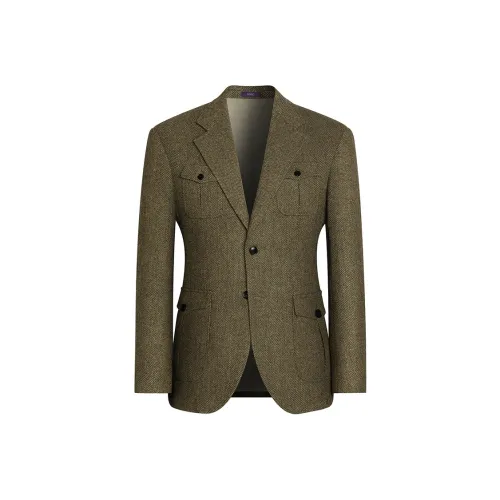 SKARO Зеленый Елочка Узор SKV1081 Мужской Деловой Костюм