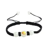 Ночной свет Крыса Браслет с бусинами - Кофе Веревка