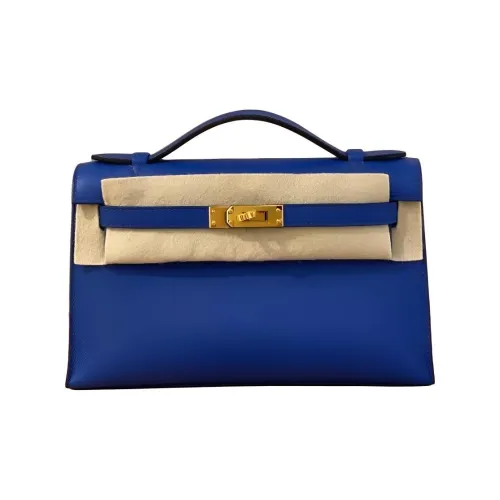 HERMES Mini Kelly Generation 1 Swift Кожа Сумка Kelly Сумка Женские 08 BLEU Бледный Святой Грааль Синий