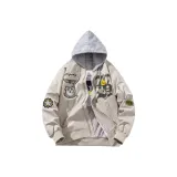 Бежевый, хлопок, с капюшоном, версия