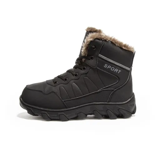 HBRK Устойчивый к истиранию Водонепроницаемый Противоскользящий Высокие ботинки для снега Унисекс 2025