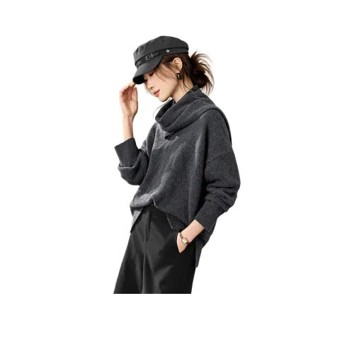 MOHANYIMEI Carbon Gray Женские Свитера