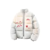 Белый Фотиния Серый (Утолщенный хлопковый пуховик)