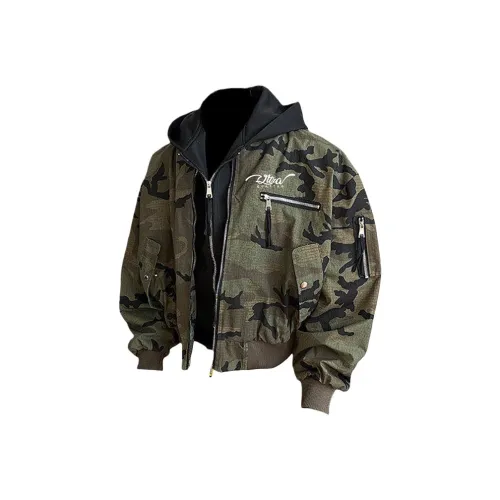 ULTRA QUATTRO Камуфляж Логотип 3D-эффект С принтом Унисекс Куртки