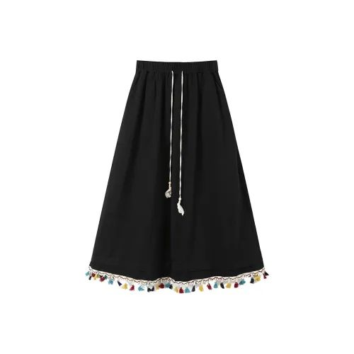 Garbege Женские Повседневные Длинные Юбки