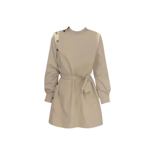 DITB Хаки Платье Женские Тренч