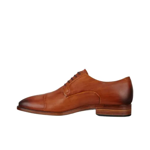 Ecco Vitrus Mondial Duke Повседневные кожаные туфли Мужские Коричневые